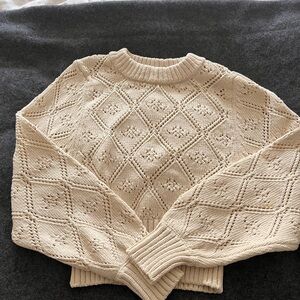 Sezane Cotton Knit Sweater